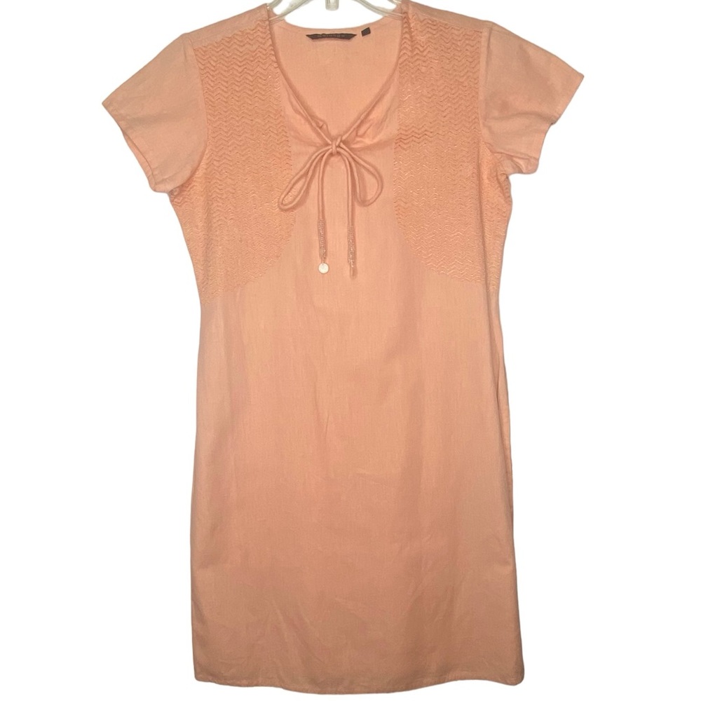 Melange‎ Cotten/linen Blend Tunic in Creamsicle Sz M
